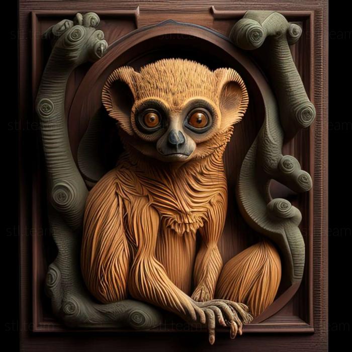 3D модель Eulemur collaris (STL)